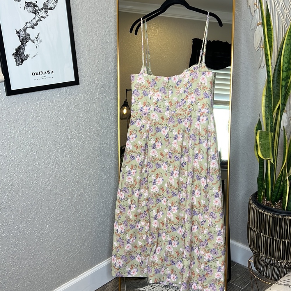 House of CB 'Charlotte' Peony Print Floral Midi Sundress NWOT - Picture 7 of 11